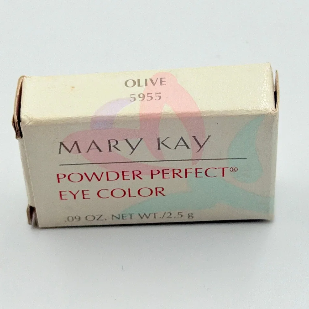 Mary Kay Powder Perfect Eye Color Olive 5955 Green Eyeshadow Vtg New 0.09oz